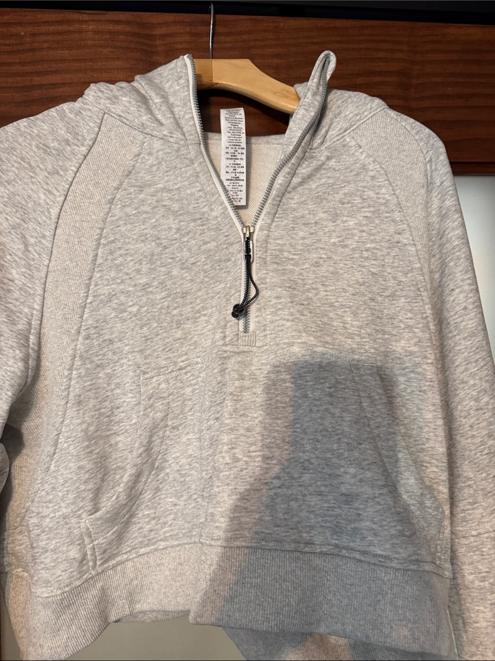 Lululemon cropped quarter zip hoodie